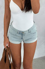 Own Your Magic Denim Shorts Glacier Blue Wash