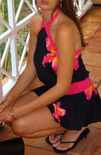 Party Princess Mini Dress Midnight Blossom