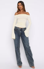 Perfect Night Long Sleeve Top Cream