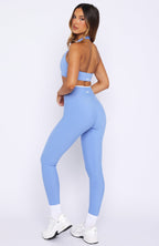 Form Leggings Blueberry/White