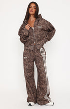 Release 15 Asalia Wide Leg Sweatpants Animal Print