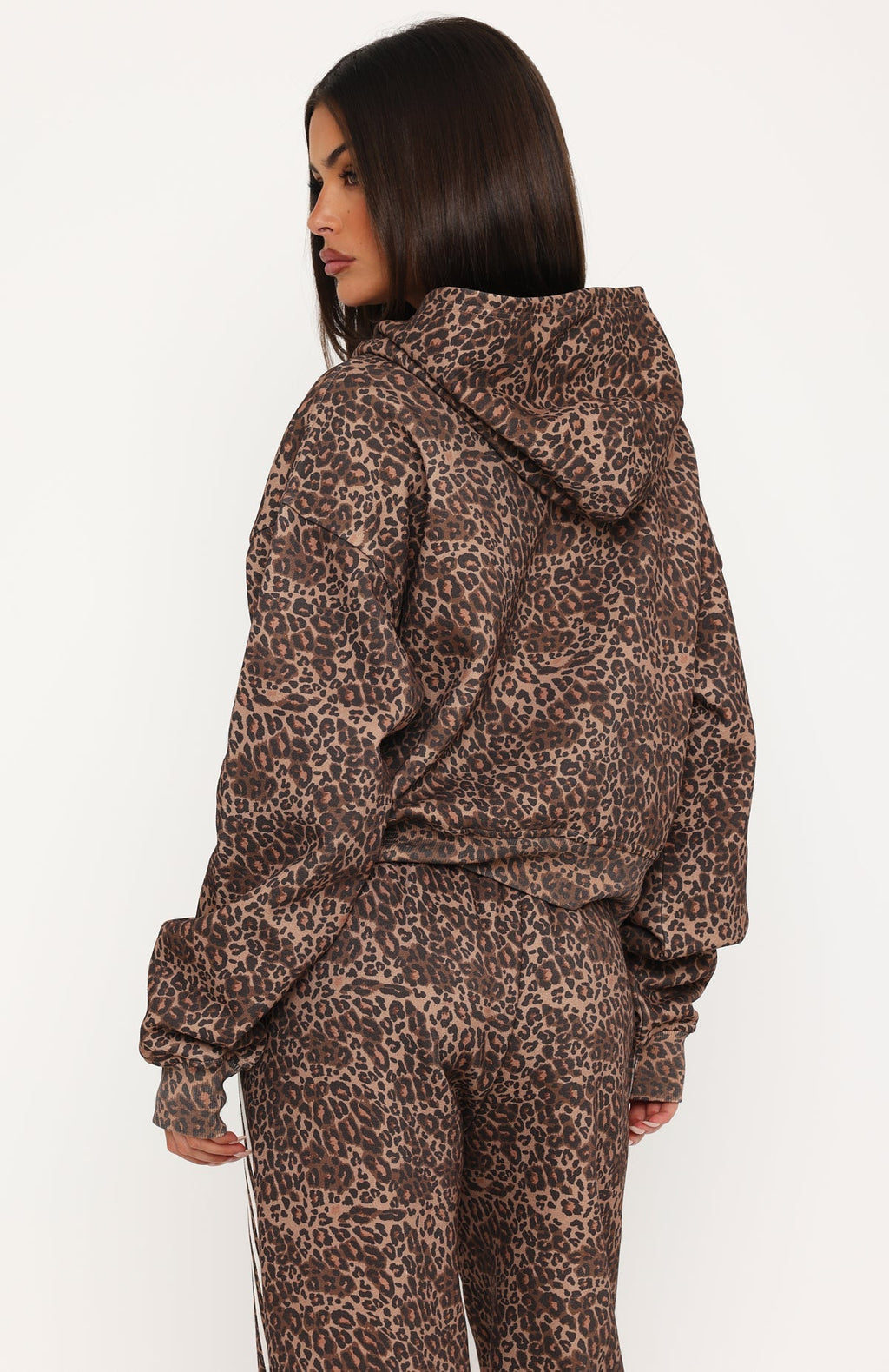 Release 15 Asalia Boxy Zip Front Hoodie Animal Print