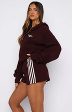 Release 15 Asalia Boxy Zip Front Hoodie Plum