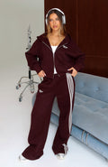 Release 15 Asalia Wide Leg Sweatpants Plum