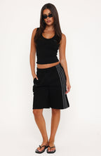 Release 15 Asalia Longline Lounge Shorts Black