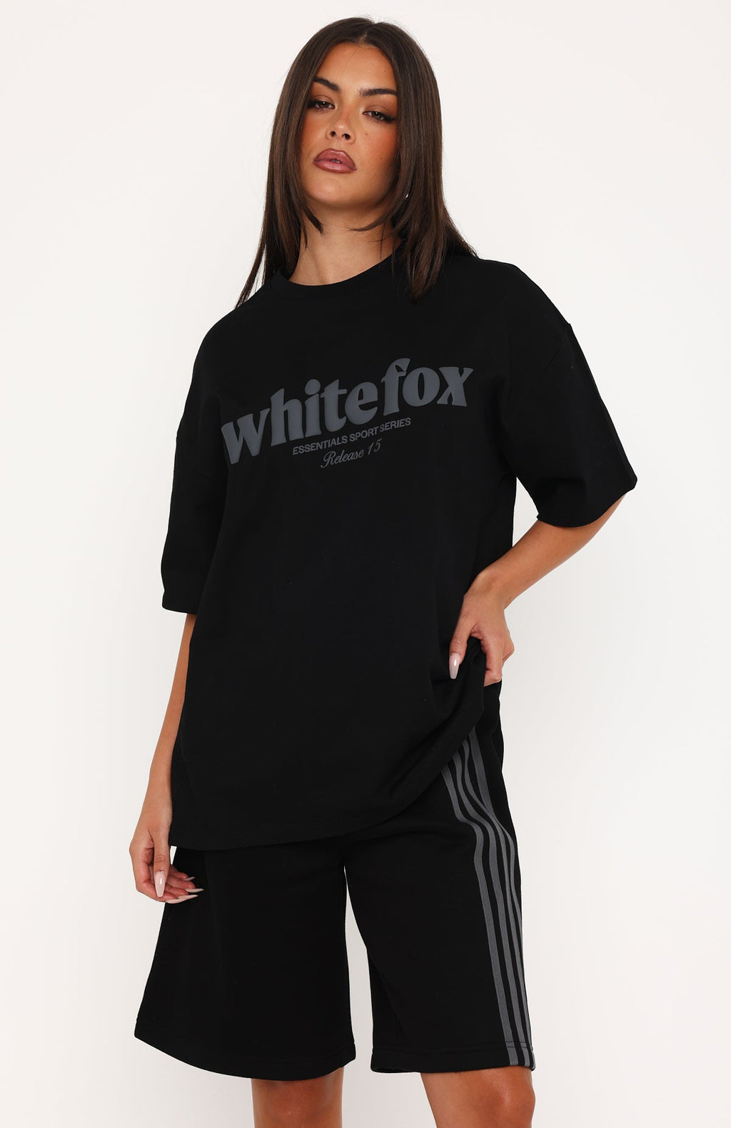 Release 15 Kiana Oversized Tee Black