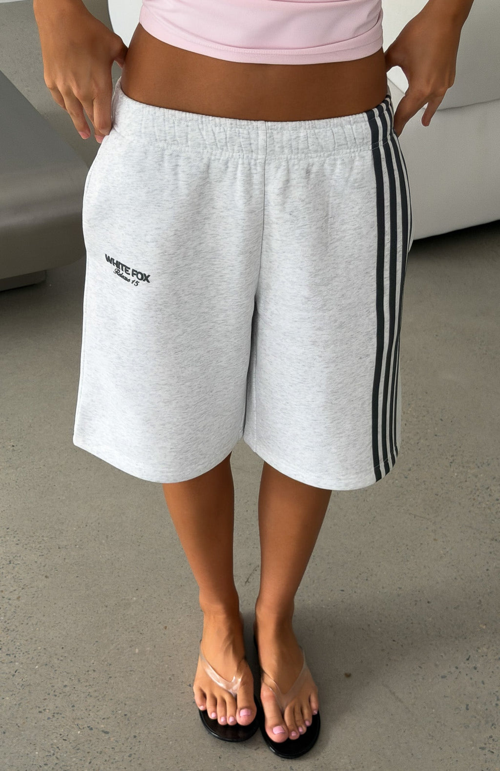 Release 15 Asalia Longline Lounge Shorts Grey Marle
