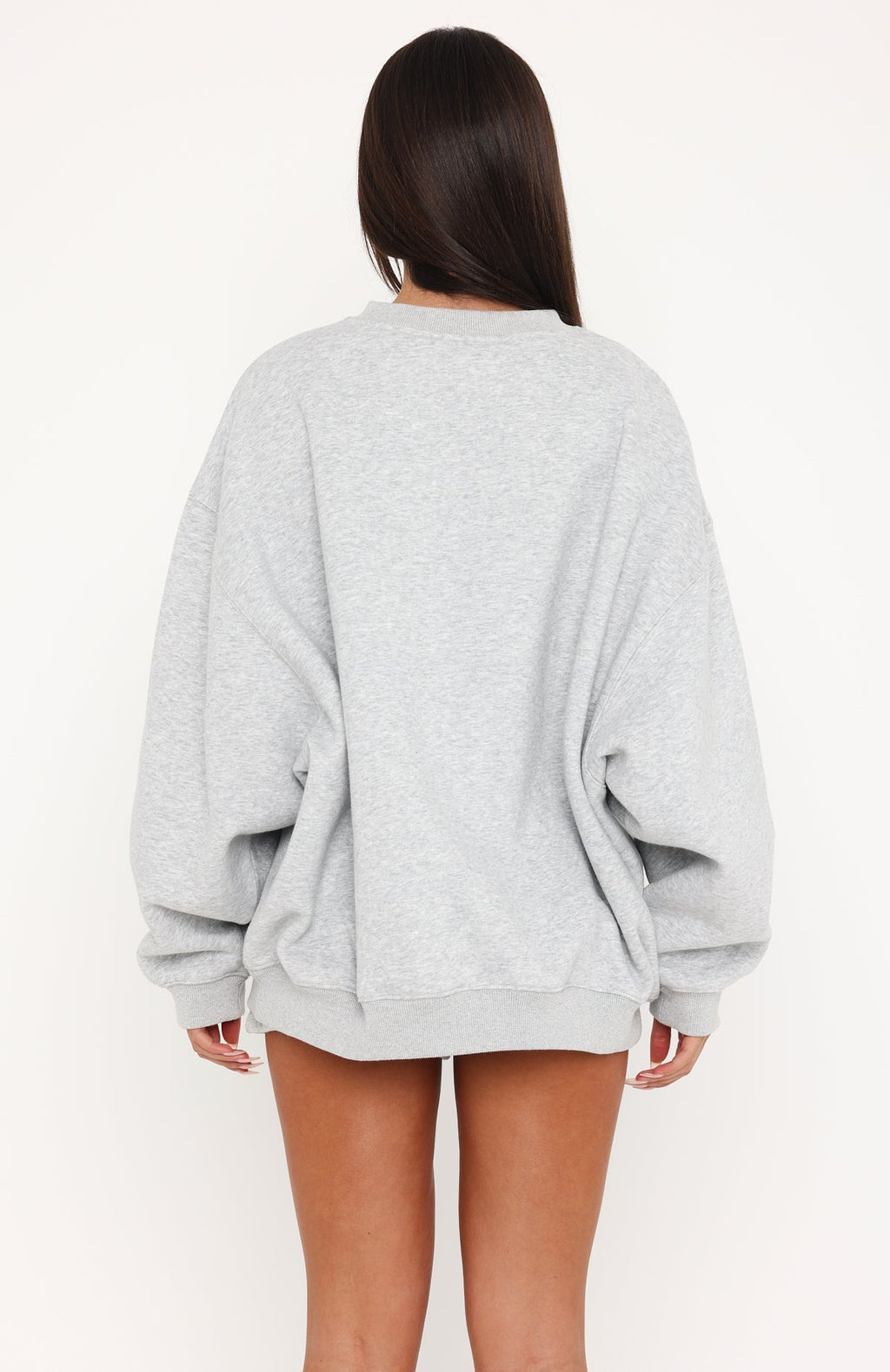 Release 15 Janie Oversized Drop Shoulder Sweater Dark Grey Marle