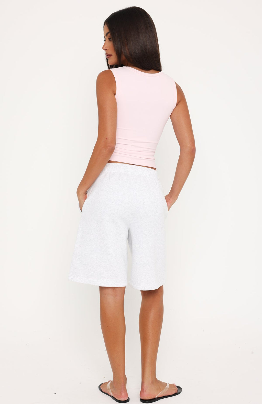 Release 15 Asalia Longline Lounge Shorts Grey Marle