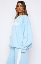Release 15 Janie Oversized Drop Shoulder Sweater Blue