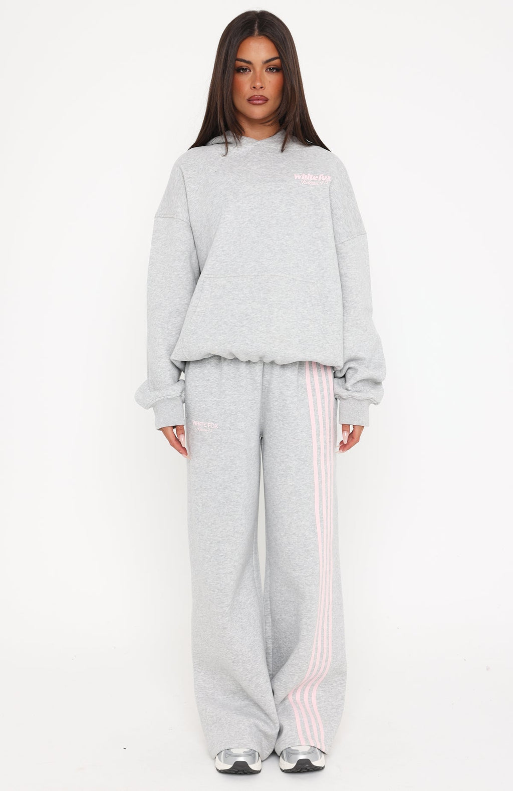 Release 15 Asalia Wide Leg Sweatpants Dark Grey Marle