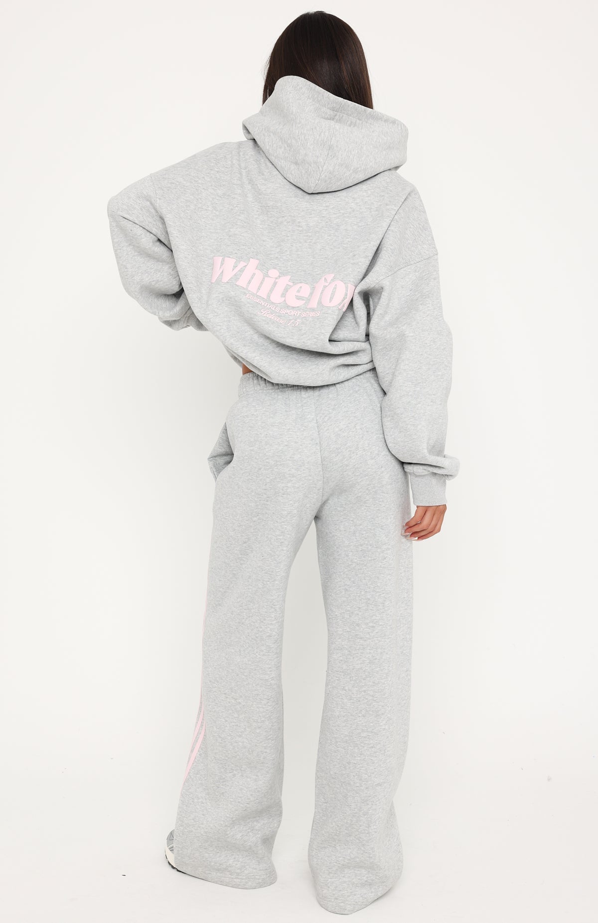 Release 15 Asalia Wide Leg Sweatpants Dark Grey Marle