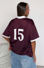 Release 15 Janie Oversized Jersey Plum