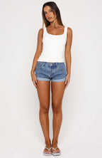 Rodeo Babe Denim Shorts Classic Blue Wash