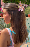 Romina Hair Clip Pink Marble