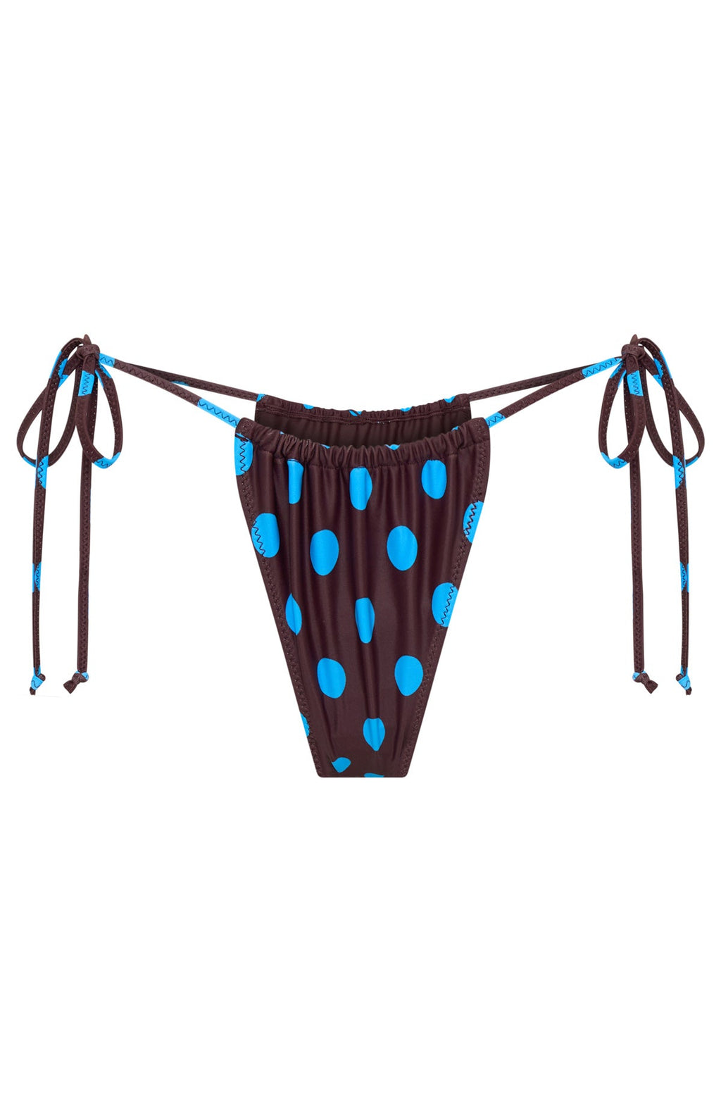 Rule Breaker Bottoms Cocoa Blue Polka Dot