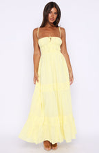 Rumour Has It Maxi Dress Lemon