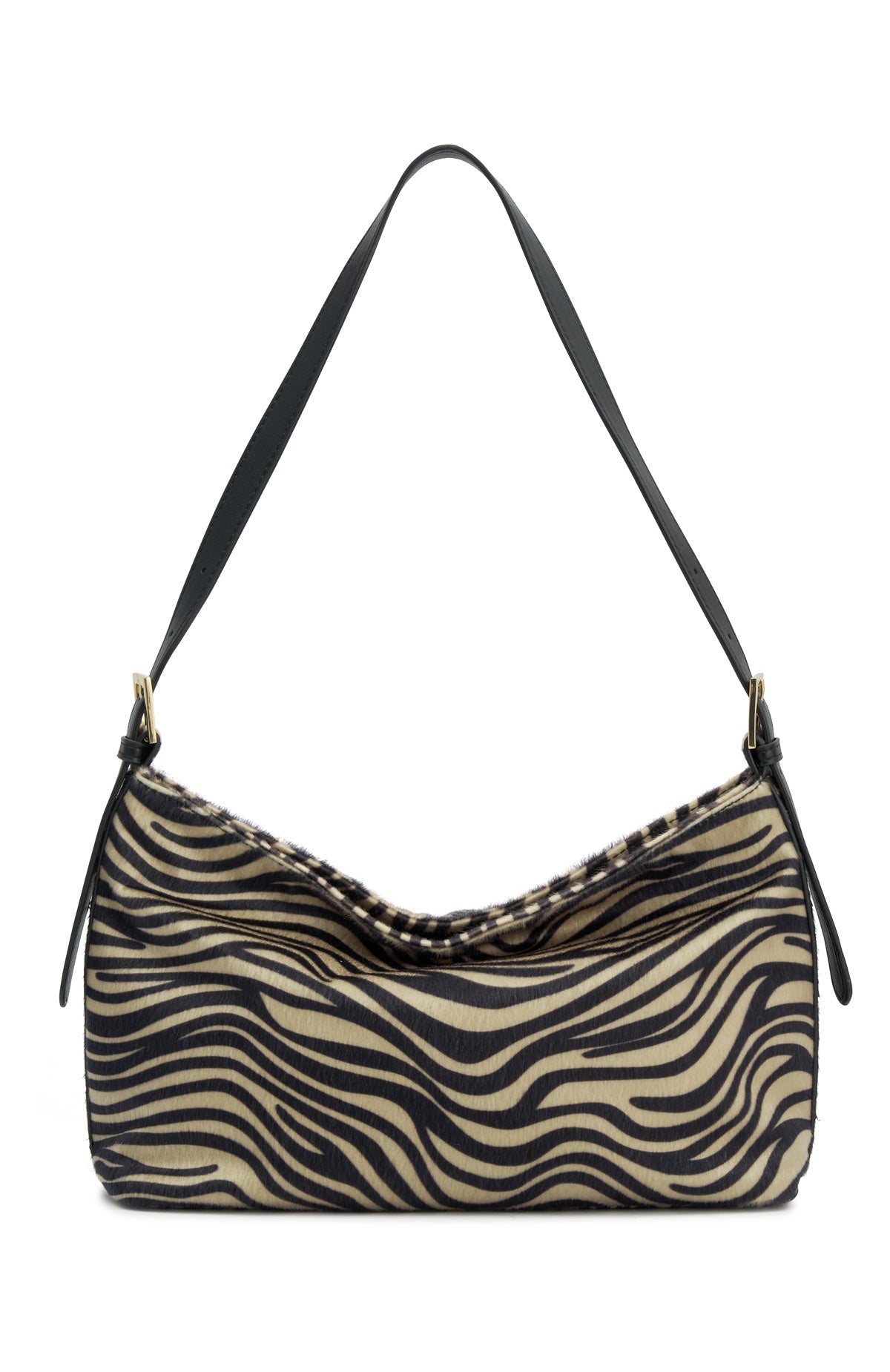 Ryker Shoulder Bag Zebra Faux Pony Hair