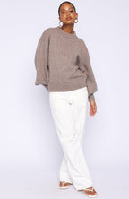 Sashi Knit Sweater Pebble