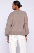 Sashi Knit Sweater Pebble