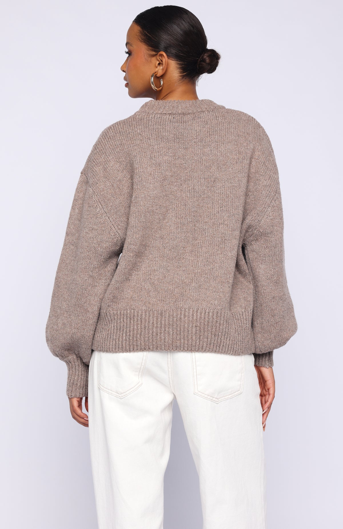 Sashi Knit Sweater Pebble