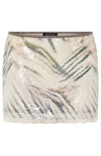 Salty Shores Sequin Mini Skirt Stonewash