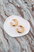 Sebastian Hoop Earrings Gold