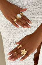 Signe Ring Set Gold