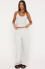 Snooze Mode Pyjama Top Light Grey Marle