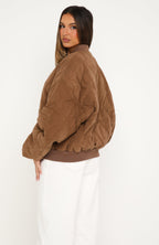 Soft Love Bomber Jacket Mocha