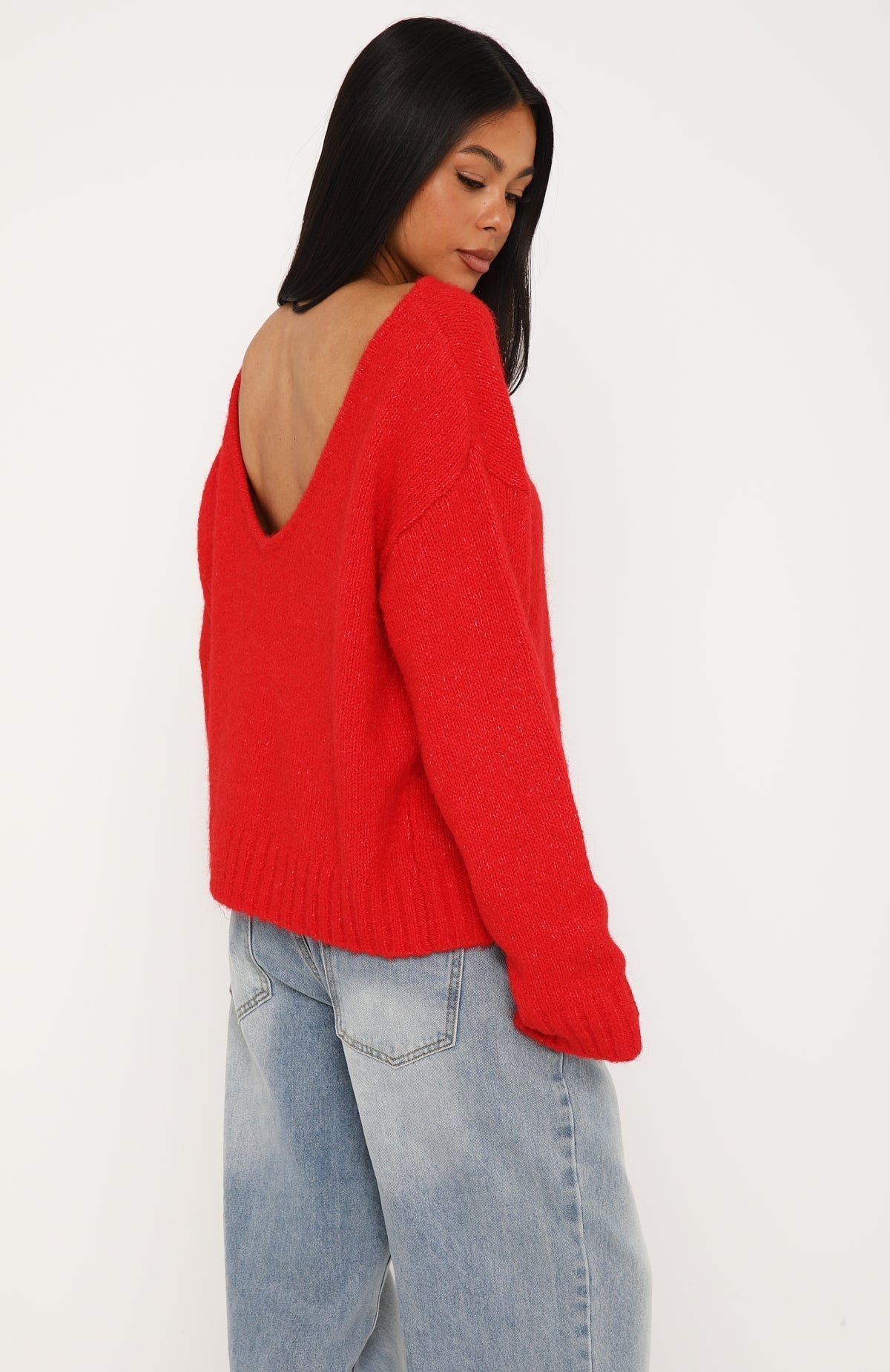Softer Love Knit Sweater Red