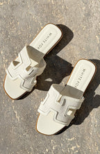 Sophia Canvas Sandals Cream/Natural
