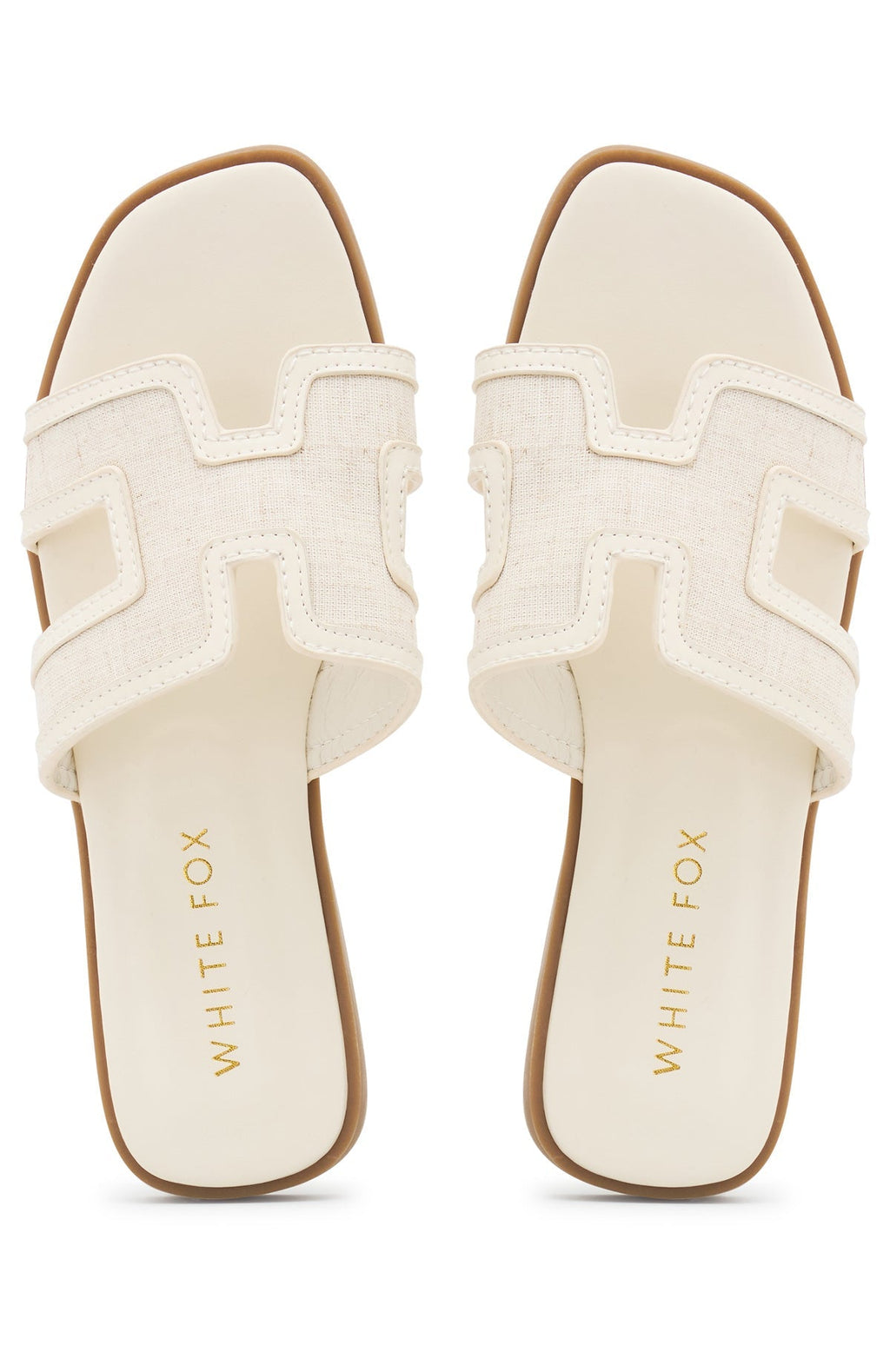 Sophia Canvas Sandals Cream/Natural