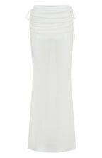 Stand And Stare Knit Maxi Skirt White