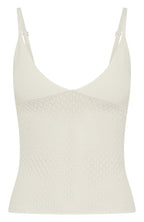 Stand And Stare Knit Top White