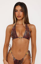 Stormy Bikini Top Spiced Leopard