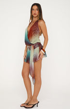 Strobe Lights Mini Dress Opal Halo