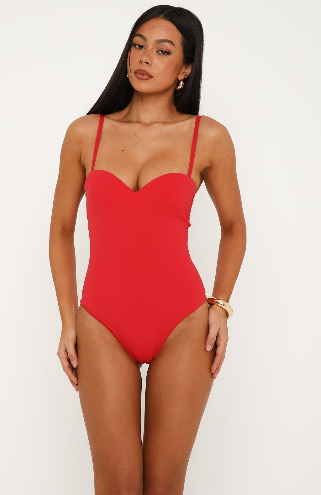 Stuck To You Bodysuit Red