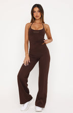 Studio 17 Lila Wide Leg Pants Chocolate
