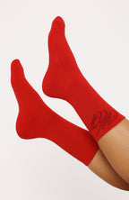 Studio 17 Raven 2 Pack Socks Red/Grey Marle