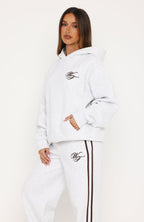 Studio 17 Raven Oversized Hoodie Grey Marle