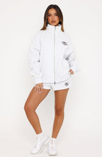 Studio 17 Raven Oversized Zip Jacket Grey Marle