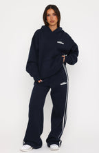 Studio 17 Spencer Wide Leg Sweatpants Navy