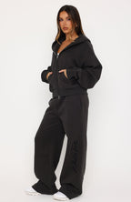 Studio 17 Willa Wide Leg Sweatpants Charcoal