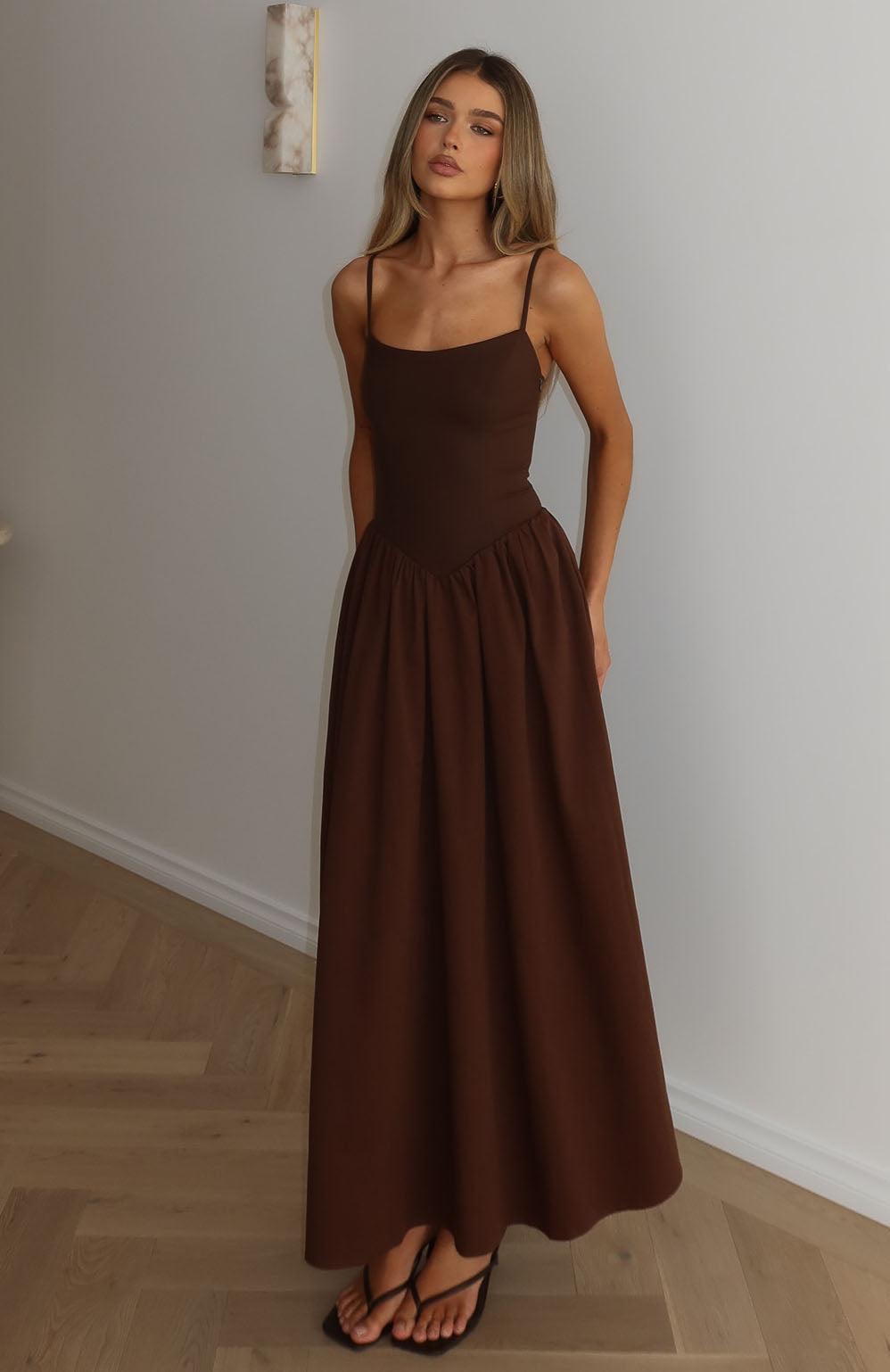 Sundrift Maxi Dress Chocolate