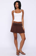 Sunset Avenue Mini Skirt Chocolate