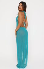 Sunset Club Maxi Dress Ocean Teal