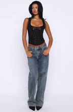 Sunset Kisses Bustier Black