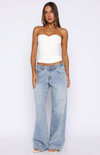 Sweet Drift Strapless Bustier Cream