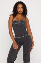Sweet Embrace Singlet Charcoal